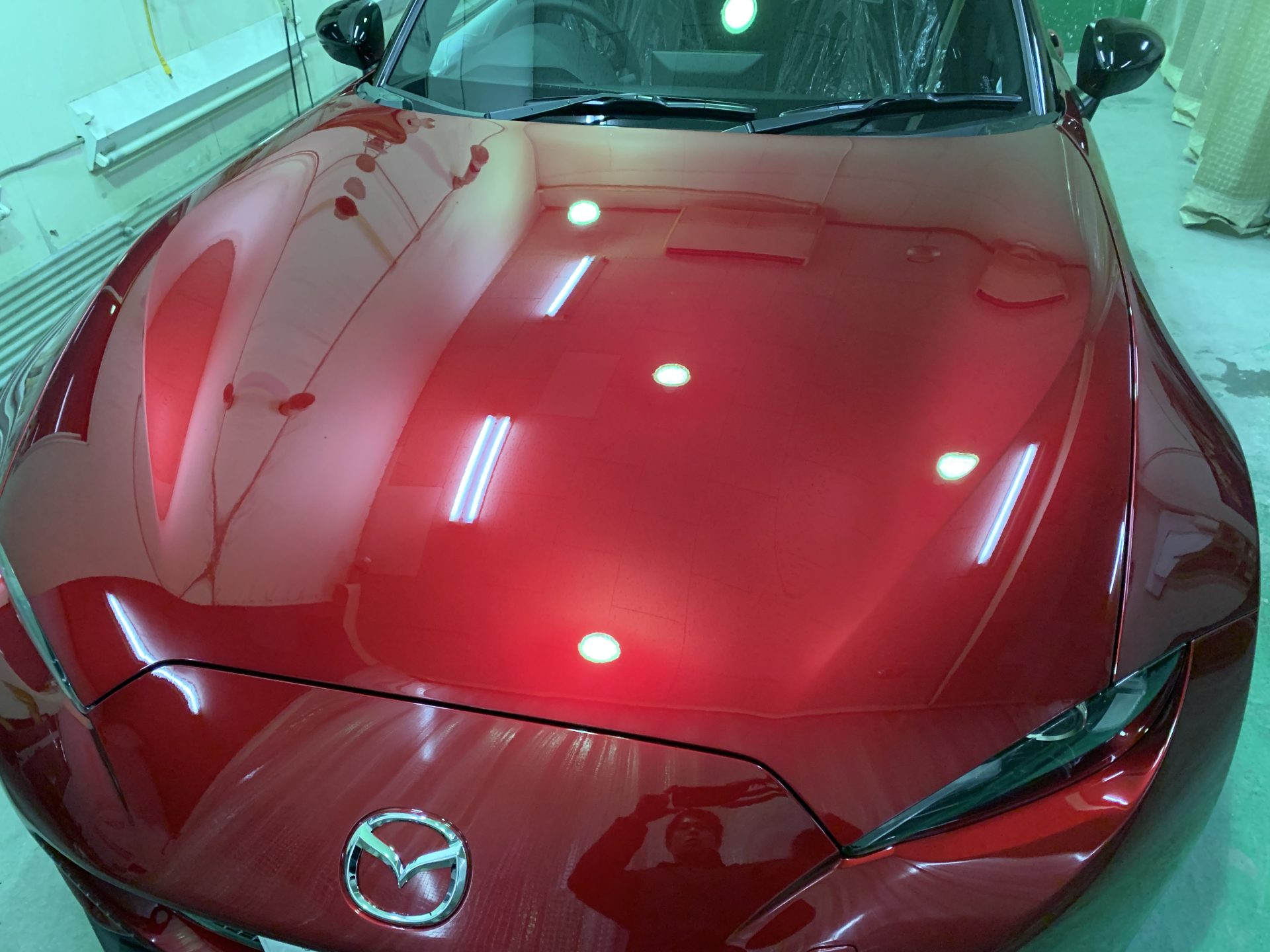 ロードスターボディガラスコート施工